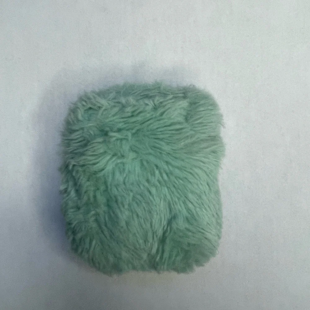Teal Furry AirPod Holder